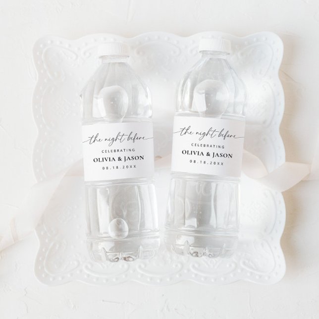 Probe Dinner Flasche Etikett The Night Before (Von Creator hochgeladen)