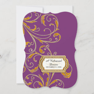 Probe Dinner, Glam Old Hollywood Regency Einladung