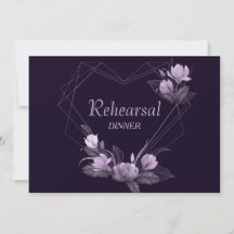 Probe Dinner Hochzeit Lila Blumenviolett