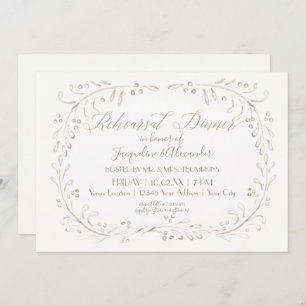 Probe Dinner Modernes, einfaches Wasserfarbenrad Einladung