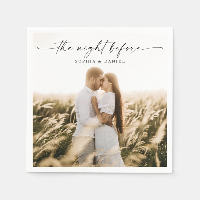 Probe Dinner Napkin Die Nacht vor Serviette (Vorderseite)