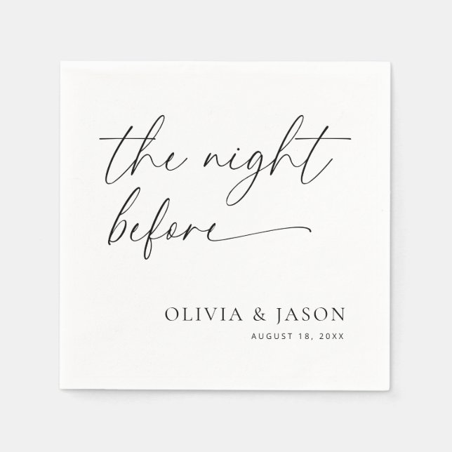 Probe Dinner Napkins, die Nacht vor Napkins Serviette (Vorderseite)