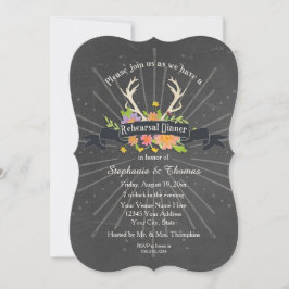 Probe Dinner Party Antlere Wildblume Sternexplosio Einladung