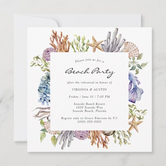 Probe Dinner Party Einladung (Vorderseite)