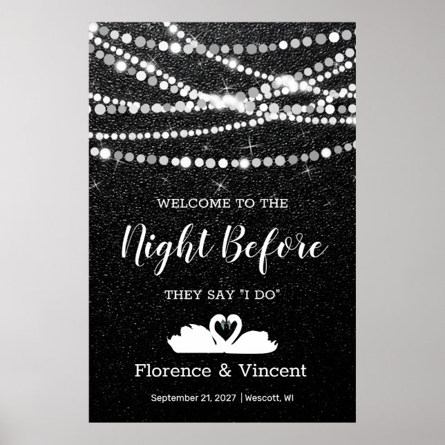 Probe Dinner Willkommen in der Nacht vor dem Post Poster (Vorne)