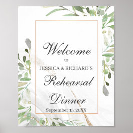 Probe Dinner Willkommenspopster-Zeichen Poster