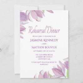 Probe Florenz Abendessen Lila Farbe Wasser Blume Einladung