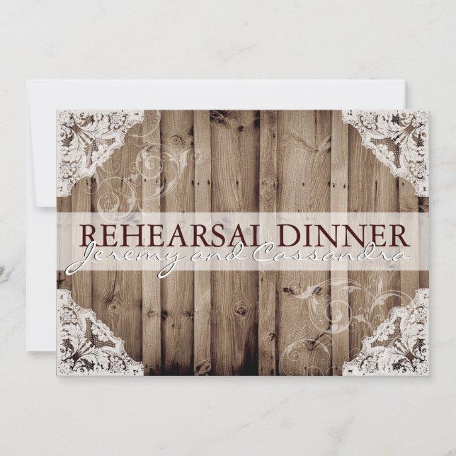 Probe für antike Hochzeiten Einladung (Vorderseite)