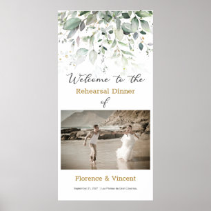 Probe Grünpflanzen Abendessen Willkommenszeichen Poster