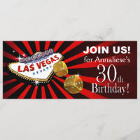 Probe Las Vegas Sternexplosion 30. Geburtstag rot 