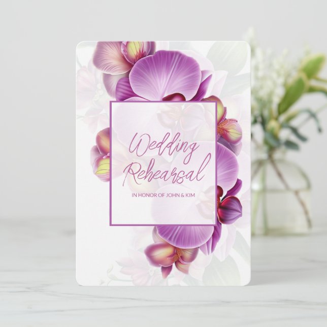 Probe und Abendessen Einladung QR Code (Stehend Vorderseite)