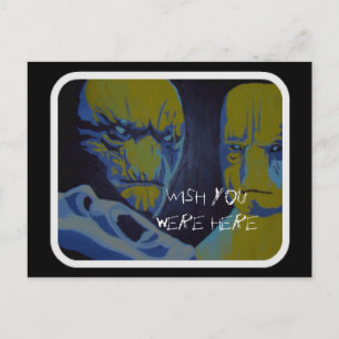 'Probe, wünschst du wärest hier' Postcard Postkarte