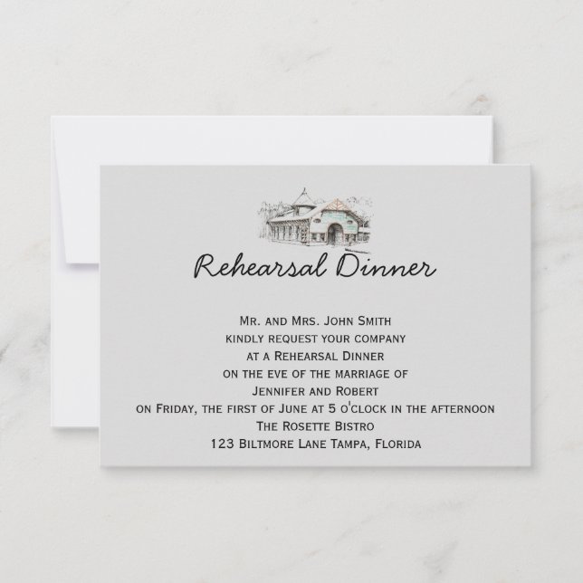 Probe zum Hochzeitsfeiern Einladung (Vorderseite)