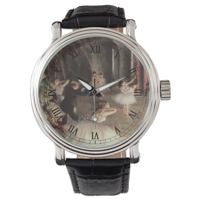 Probe zur Bühne von Edgar Degas Armbanduhr (Vorderseite)