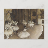 Probe zur Bühne von Edgar Degas Postcard