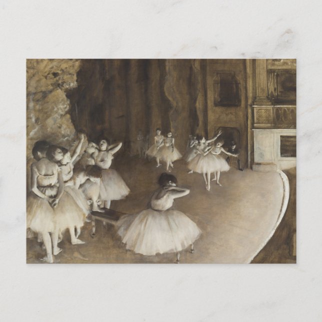 Probe zur Bühne von Edgar Degas Postcard Postkarte (Vorderseite)