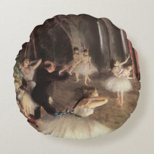 Probe zur Bühne von Edgar Degas Rundes Kissen