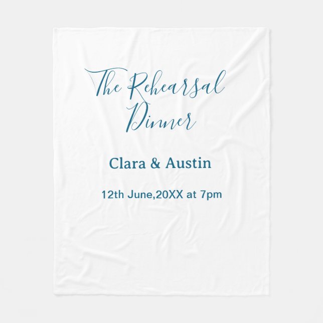 Probedinner am Abend zuvor einfach minimal m Fleecedecke (Vorderseite)