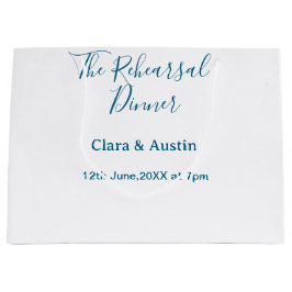 Probedinner am Abend zuvor einfach minimal m Große Geschenktüte