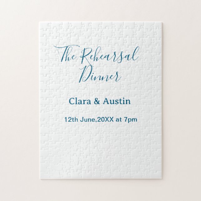 Probedinner am Abend zuvor einfach minimal m Puzzle (Vertikal)