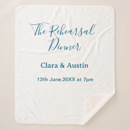 Probedinner am Abend zuvor einfach minimal m Sherpadecke