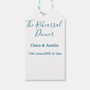 Probedinner am Vorabend einfach minimal m Geschenkanhänger