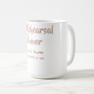 Probedinner am Vorabend einfach minimal m Kaffeetasse