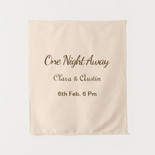 Probedinner Eine Nacht entfernt braun orange Paste Wandteppich