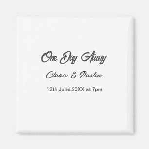 Probedinner Einen Tag entfernt Nacht vor Name da Magnet