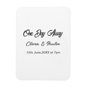 Probedinner Einen Tag entfernt Nacht vor Name da Magnet