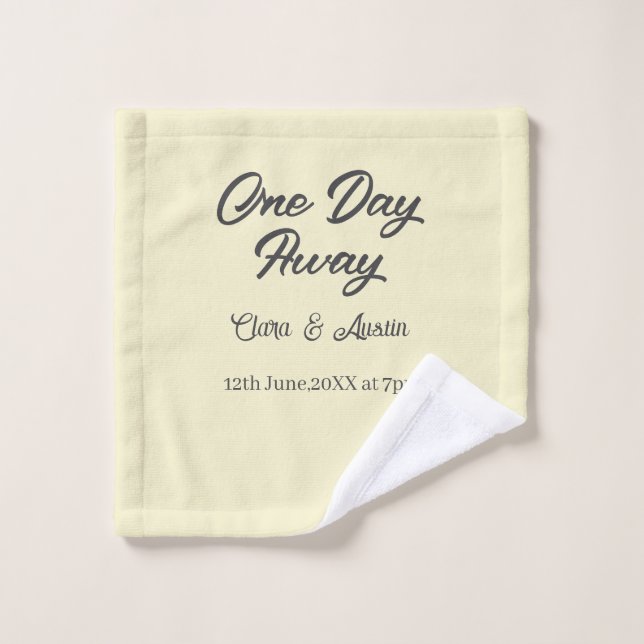 Probedinner Einen Tag vor der Hochzeitsnacht Waschlappen (Waschlappen)