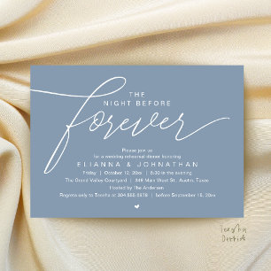 Probedinner-Einladung zur Hochzeit, moderne elegan Einladung