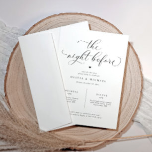 Probedinner-Einladungen für die Hochzeitsprobe Einladung