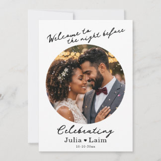 Probedinner-Hochzeit mit Foto Einladung