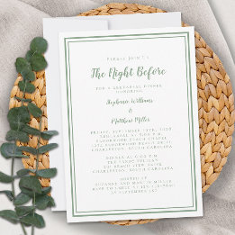Probedinner in der Nacht vor der Hochzeit | Salbei Einladung