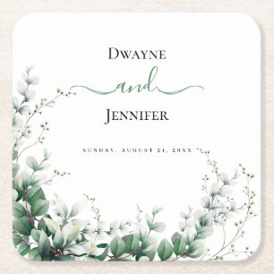 Probedinner-Quadratische-Papier-Coaster Rechteckiger Pappuntersetzer