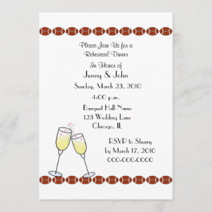 Proben-Abendessen-Fußball-Thema Einladung