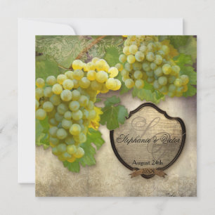 Proben-Abendessen-Wein-Land-Chardonnay-Trauben Einladung