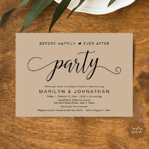 Proben-Dinnerparty vor dem Happy End Einladung