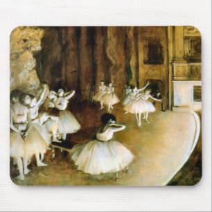 Proben eines Balletts auf der Bühne - Degas Mousepad
