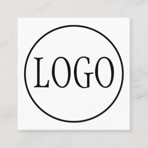 PROBENAHME FÜR DAS benutzerdefinierte LOGO Quadratische Visitenkarte