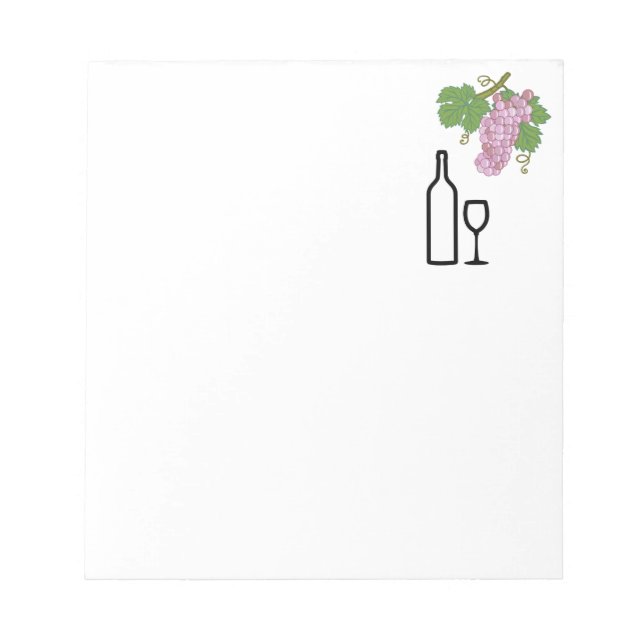 Probenahme nach Geschmack Vintager Wein Notizblock (Vorderseite)