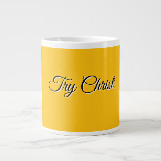 Probier Christlich Gelb Christlich Jumbo-Tasse