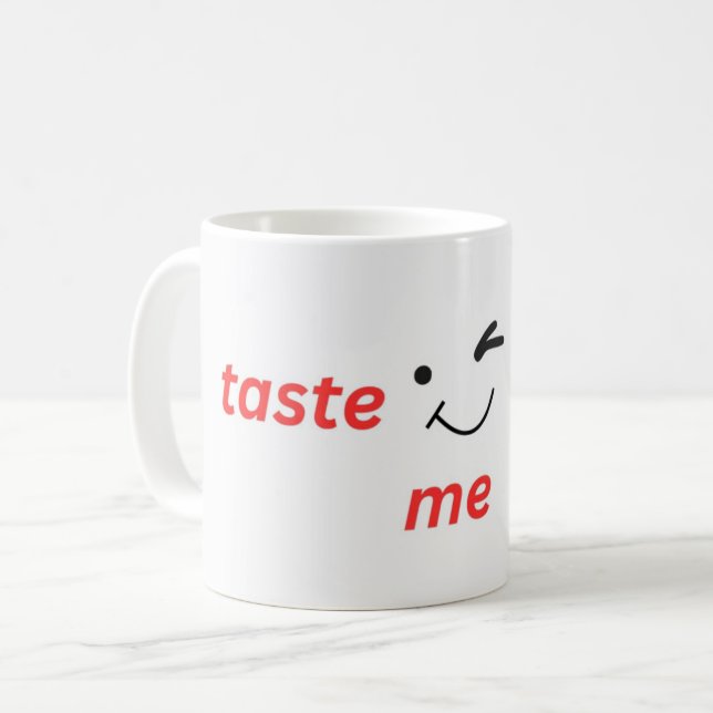 probier mich kaffeetasse (Vorderseite Links)
