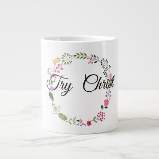 Probieren Sie Christ Floral White Christlich Jumbo-Tasse
