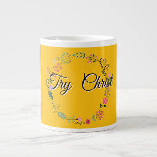 Probieren Sie Christ Floral Yellow Christlich Jumbo-Tasse