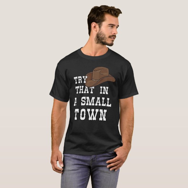 Probieren Sie das in einem kleinen Western Cowboy T-Shirt (Vorne ganz)