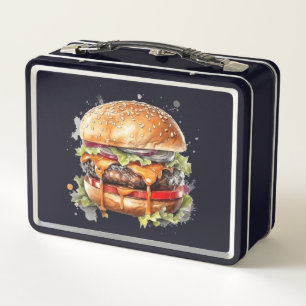 Probieren Sie den Regenbogen: Burger Lunch Box bre