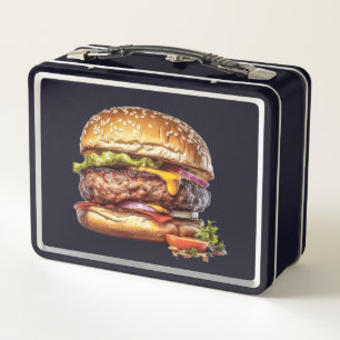 Probieren Sie den Regenbogen: Burger Lunch Box bre
