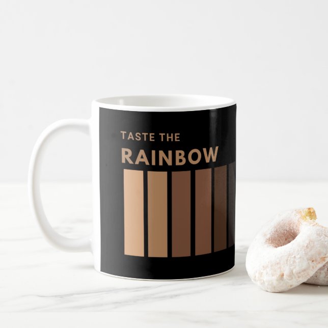 Probieren Sie die Rainbow Coffee Tasse (Mit Donut)